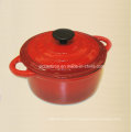 Casserole en fonte d&#39;émail à éponge jaune China Supplier Dia 26cm